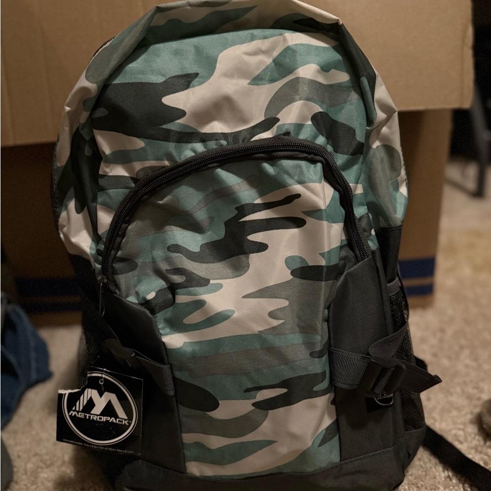 Blue‎ Camouflage Backpack